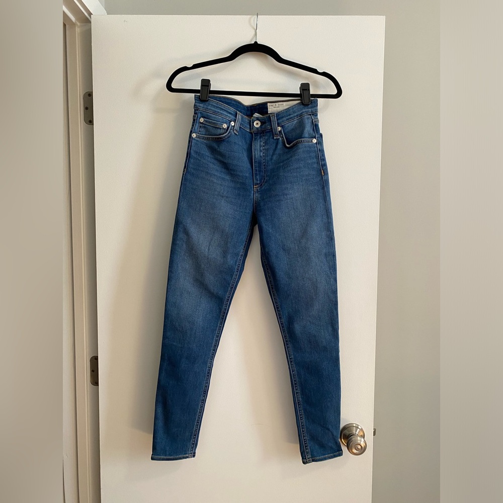 rag & bone Nina High Waist Ankle Skinny Jeans